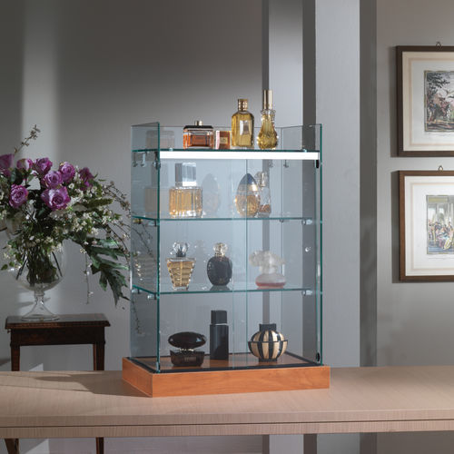 Moderne Vitrine - 190/F - Italvetrine - Tisch / Hartglas / Holz