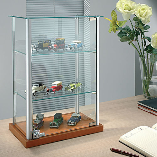 Moderne Vitrine - 4/6 - Italvetrine - Tisch / Hartglas / Aluminium