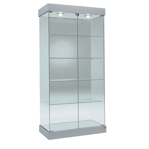 Moderne Vitrine - 131/CS - Italvetrine - Hartglas / beleuchtet / mit integriertem Schloss