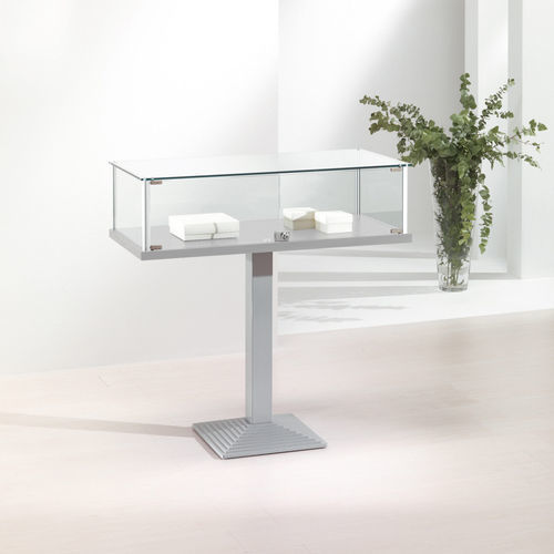 Moderne Vitrine - 1/PF - Italvetrine - Hartglas / Aluminium / mit Sichtfläche