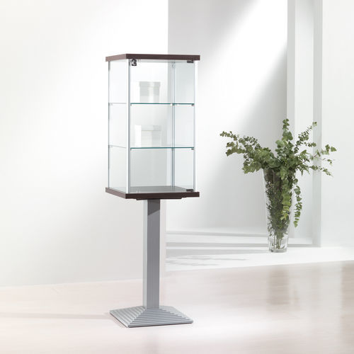 Moderne Vitrine - 3/PF - Italvetrine - Hartglas / Aluminium / mit Sichtfläche
