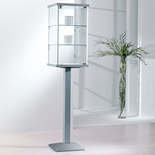 Moderne Vitrine - 4/PF - Italvetrine - Hartglas / Aluminium / mit Sichtfläche