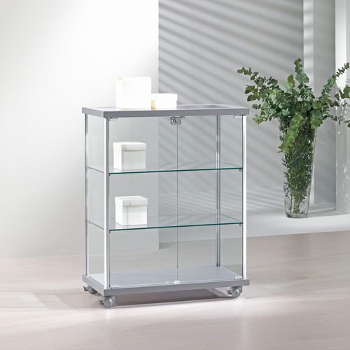 Moderne Vitrine - 73/B - Italvetrine - Tisch / Hartglas / Aluminium
