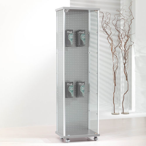 Moderne Vitrine - 53/BL - Italvetrine - freistehend / Hartglas / Holz