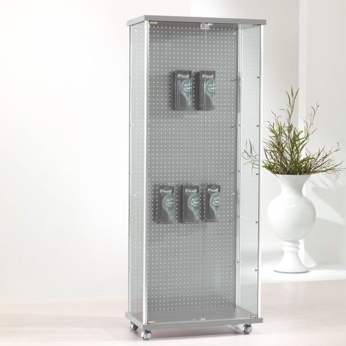 Moderne Vitrine - 73/BL - Italvetrine - freistehend / Hartglas / Holz
