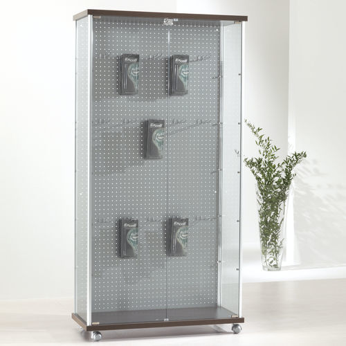 Moderne Vitrine - 93/BL - Italvetrine - freistehend / Hartglas / Holz