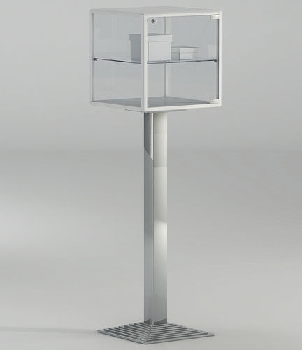 Moderne Vitrine - 2/PFP - Italvetrine - Hartglas / Aluminium / mit Sichtfläche