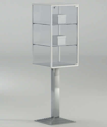 Moderne Vitrine - 3/PFP - Italvetrine - Hartglas / Aluminium / mit Sichtfläche