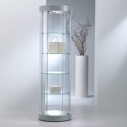 Moderne Vitrine - 209/R7 - Italvetrine - Hartglas / beleuchtet / mit integriertem Schloss
