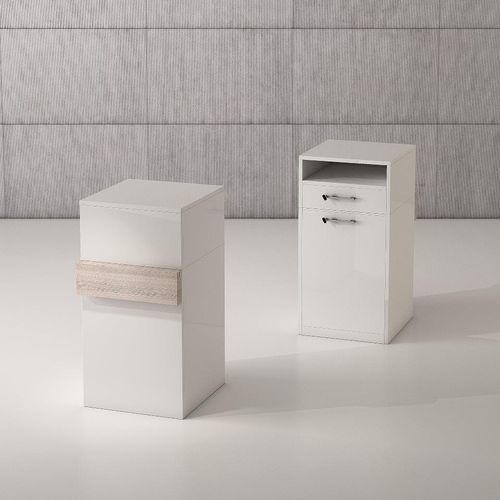 Holz-Schreibtischcontainer - QF/5BS - Italvetrine - mit Flügeltür / mit 1 Schublade / mit Schlüssel
