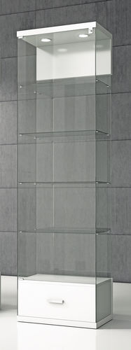 Moderne Vitrine - VE/60C  - Italvetrine - Hartglas / Holz / beleuchtet