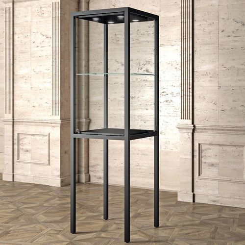 Moderne Vitrine - MU/60F - Italvetrine - auf Beinen / Hartglas / Eisen
