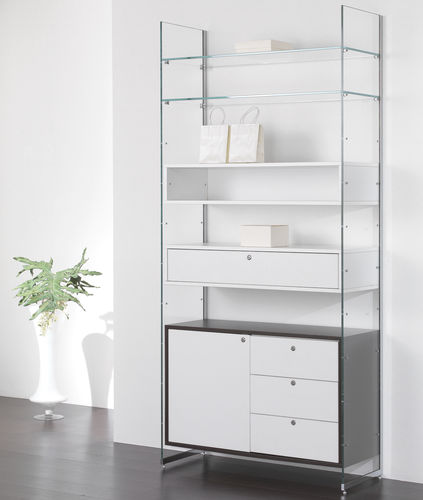 Modernes Regal - COM/GS23 - Italvetrine - Glas / für Gewerbegebrauch / mit Stauraum