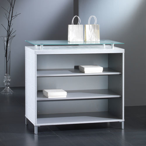 Niedriges Regal - 10/B - Italvetrine - modern / Holz / Glas