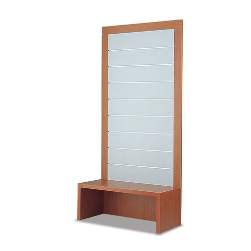 Mehrzweck-Präsentierregal - 100/S - Italvetrine - Kirschbaum / Helleiche / Glas