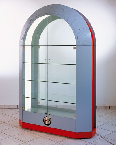 Moderne Vitrine - ALFA ROMEO - Italvetrine - Metall / mit Sichtfläche / mit Tür