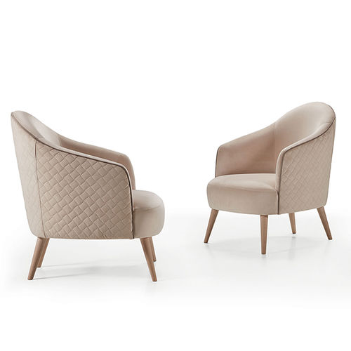Moderner Sessel - VEGA - MANUEL LARRAGA - Stoff / beige / Contract