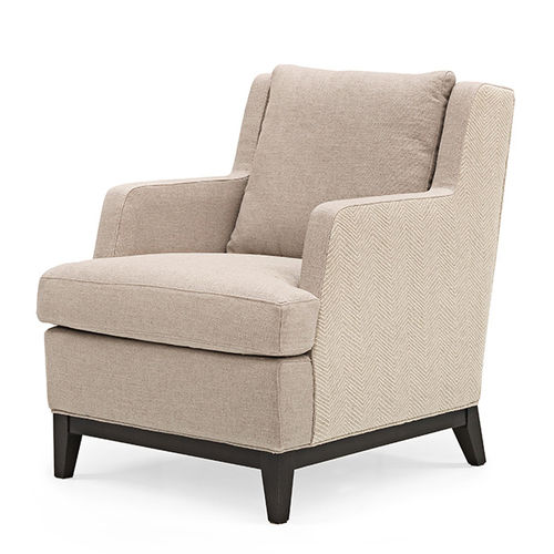 Moderner Sessel - ORLY - MANUEL LARRAGA - Leder / Stoff / beige