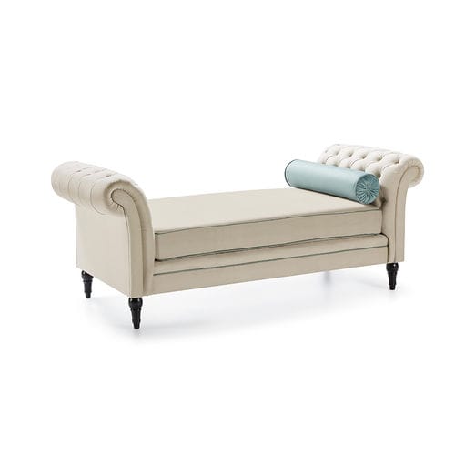 Klassische Polsterbank - ROCHESTER - MANUEL LARRAGA - Stoff / Contract / beige