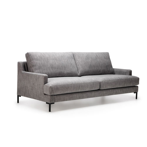 Modernes Sofa - JUNE - MANUEL LARRAGA - Stoff / braun / grau