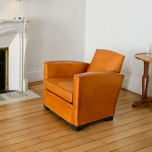 Clubsessel / Art Deco - New-York - ClubSpirit - Leder / Stoff / Buche