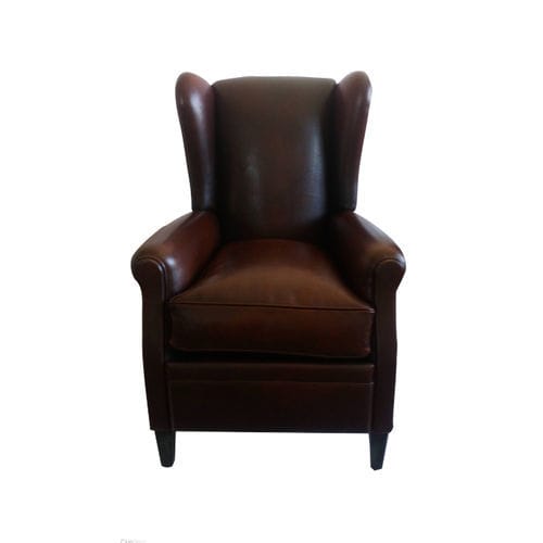 Klassischer Sessel - ClubSpirit - Stoff / Leder / Buche