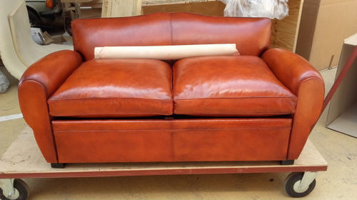 Klassisches Sofa - Grand Moustache - ClubSpirit - Stoff / Leder / mit Armlehnen