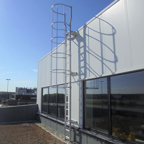 Steigleiter mit Rückenschutz für Dachzugang - JOMY - Metall / Aluminium