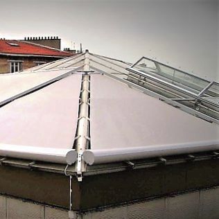 Jalousie mit Kassette - TENDE INCLINATE - Solaris Tende srl - für Verandas / Dach / für Glasdach