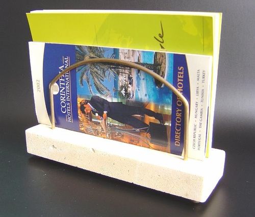 Moderner Zeitschriftenständer - PCM04 - Signo - für Dienstleistungsbereich / Stein