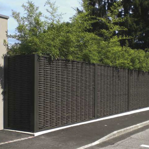 Platten-Zaun - Light/Strong - Tecnodeck - Garten / für öffentliche Bereiche / Aluminium
