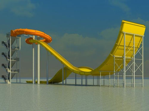 Drehende Rutsche - TURBOLANCE - Polin Waterparks - für Aquapark / mit Schwimmreifen / rohrförmig