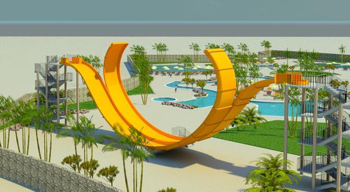 Rampe für Wasserpark - D-WAVE - Polin Waterparks