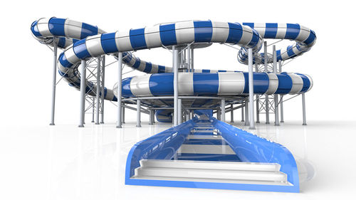 Drehende Rutsche - SPACE RACE - Polin Waterparks - für Aquapark / mit Schwimmreifen / rohrförmig