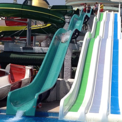 Gerade Rutsche - KAMIKAZE - Polin Waterparks - für Aquapark / Hochgeschwindigkeit