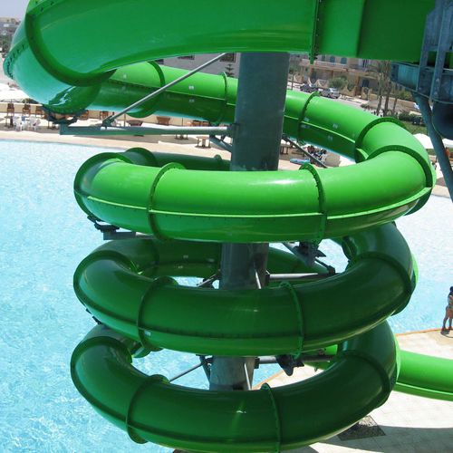Drehende Rutsche - TUNNEL BODY - Polin Waterparks - für Aquapark / rohrförmig