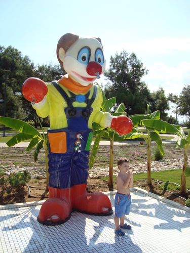 Glasfaser-Dusche - CLOWN - Polin Waterparks - für Aquapark / für Kinder