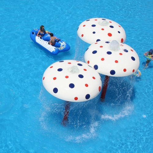 Springbrunnen für Aquapark - MUSHROOM - Polin Waterparks - Edelstahl / modern
