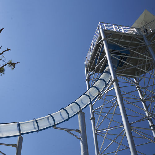 Drehende Rutsche - GLASSY LOOPING ROCKET - Polin Waterparks - für Aquapark / rohrförmig / Hochgeschwindigkeit