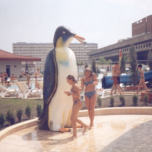 Glasfaser-Dusche - PENGUIN - Polin Waterparks - für Aquapark / für Kinder