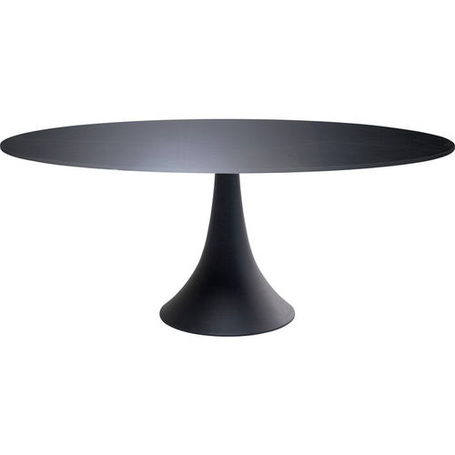 Moderner Esstisch - Possibilita - KARE Design - Keramik / Gestell aus lackiertem Aluminium / oval