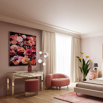 Acrylgemälde - Flower Bouquet - KARE Design - Leinwand / Portrait / Stilleben