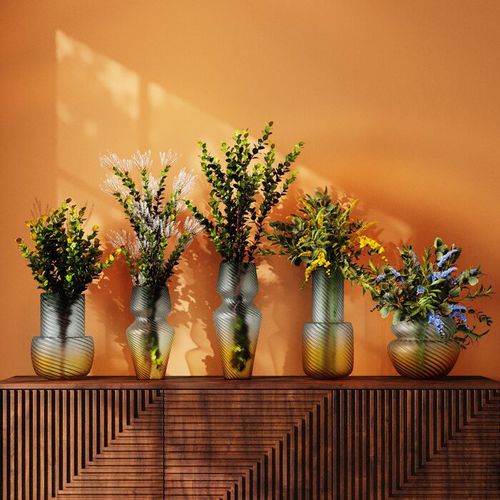 Moderne Vase - Paris - KARE Design - geblasenes Glas / handgefertigt / Tisch