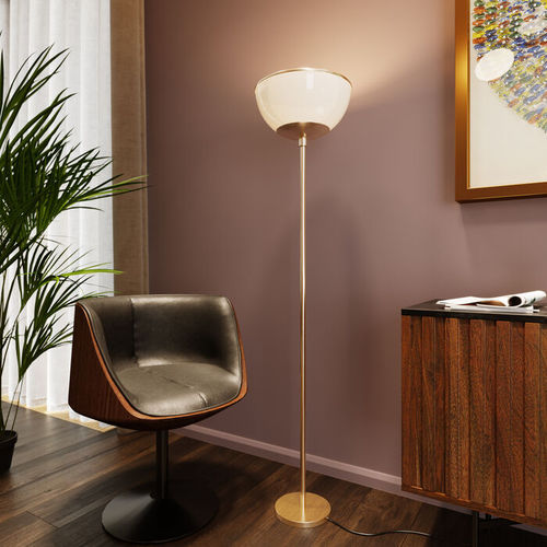 Moderner Sessel - CLUB  - KARE Design - Textil / Polyurethan / Nussbaum