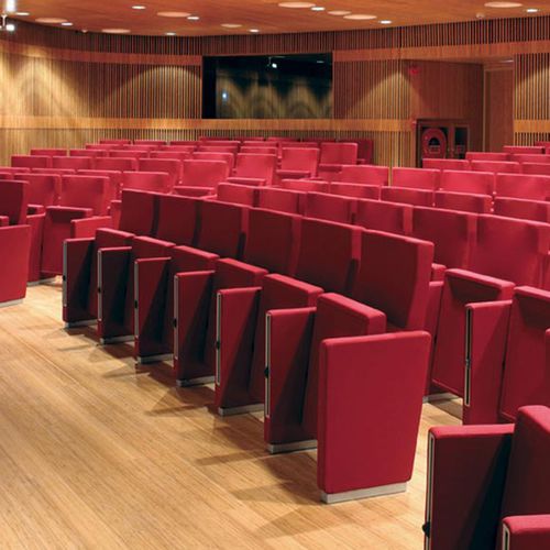 Moderner Auditoriumsessel - PRIMA - Dynamobel - Stoff / Leder / Polyurethan