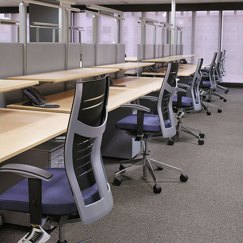 Moderner Bürostuhl - ZAS - Dynamobel - für den Innenraum / Stoff / Leder
