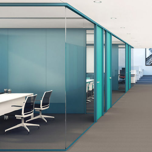 Abnehmbare Trennwand - M92  - Dynamobel - mit Glasfront / für professionellen Einsatz / Büro