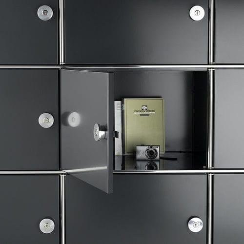 Metall-Garderobenschrank - INOX-BOX - Dynamobel - mit Schlüssel / für Büro / für Lagerung