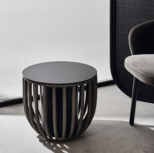 Moderner Couchtisch - FRAMES - expormim - lackierter Stahl / Gestell aus Stahl / Gestell aus Rattan