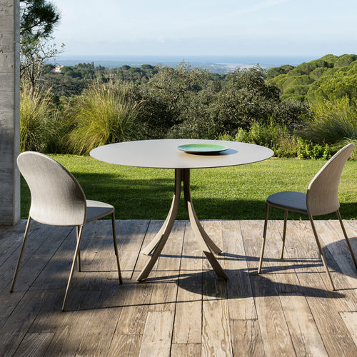 Moderner Esstisch - FALCATA - expormim - Massivholz / Aluminium / HPL